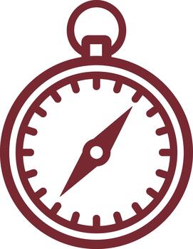 Stopwatch timer icon vector
