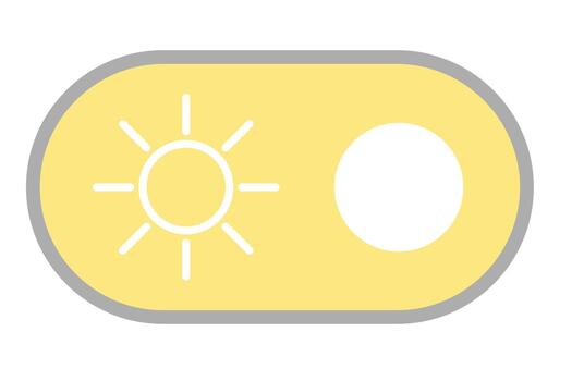 Interface Toggle, Light Mode On vector