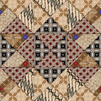 batik edredón labor de retazos vector