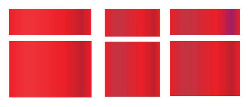 Red gradient rectangular panels and background blocks vector