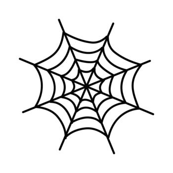 Spider Web Outline vector