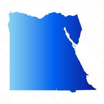 Gradient Simple Egypt Map Background vector