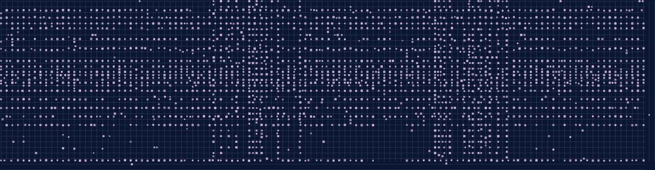 Abstract tech grid pattern with digital elements vector