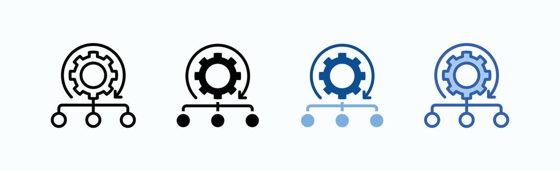 Process Icon Sheet vector