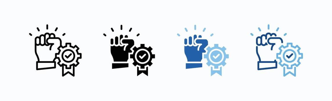 Commitment Icon Sheet Illustration vector