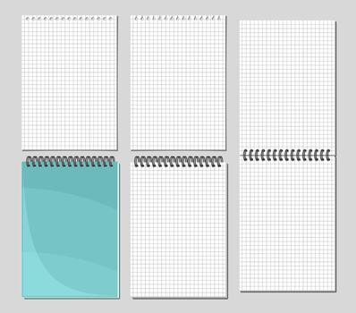 Checkered Notepad Set vector