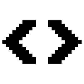 ángulo soporte flechas píxel vector