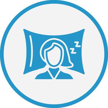 Sleeping Digital Tech Element Icon vector