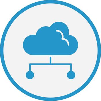 nube informática vibrante visual objeto gráfico vector