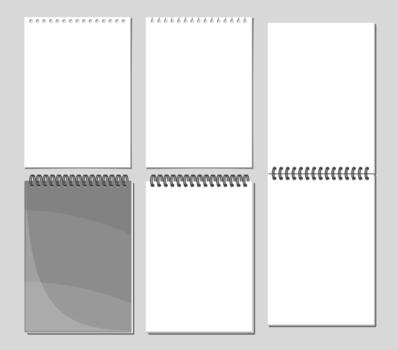 Isolated Notepad Set vector