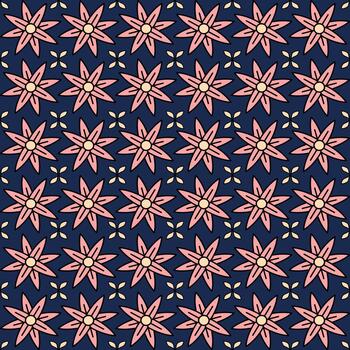 Terracotta Basic Flower Background vector