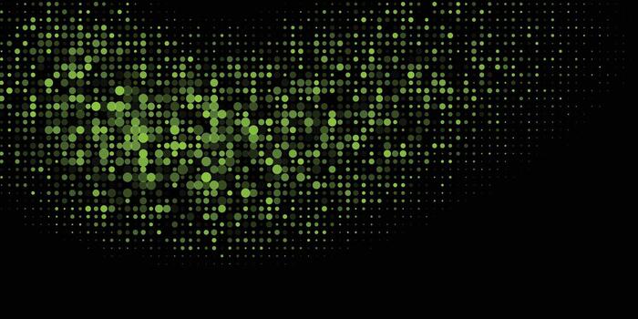 verde binario código antecedentes con un corazón forma vector