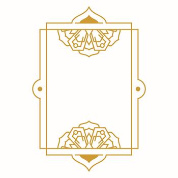 Islamic frame patterns vector