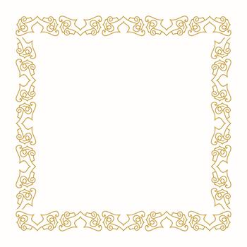 Islamic frame pattern designs vector
