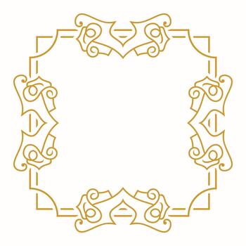 Islamic frame pattern vector