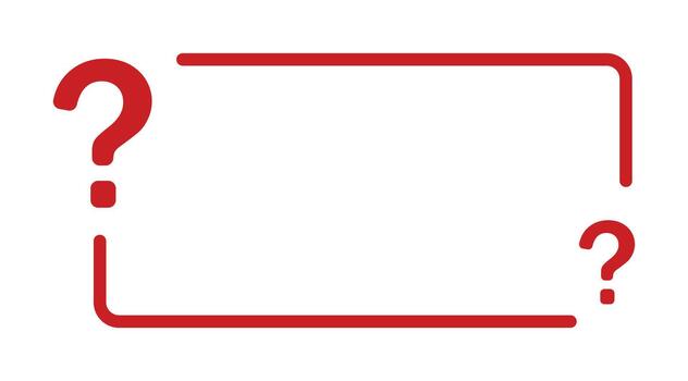 rojo pregunta marca marco con frontera elementos vector