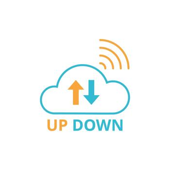 nube datos transferir arriba abajo sincronización vector