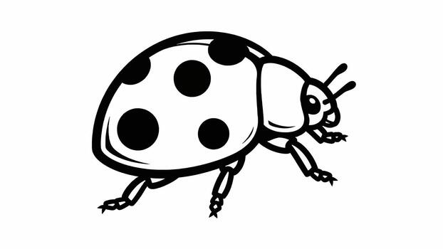 Ladybug with Spots vector