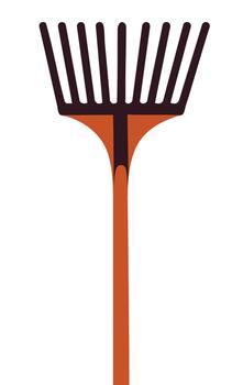 herramienta de rastrillo de jardín vector