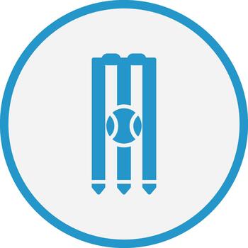 Wicket 3D Interface Shape Icon vector