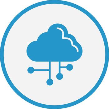 Cloud Computing Web-Based Design Element Icon vector