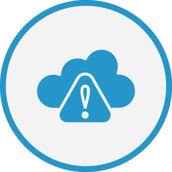 Warning Cloud Computing Interactive Symbol Element vector