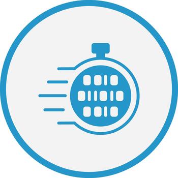 Fast Time Clean Frame Object Design vector