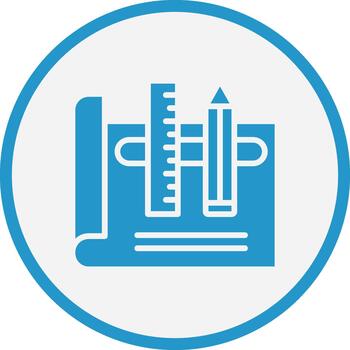 Draft Abstract UI Visual Element vector