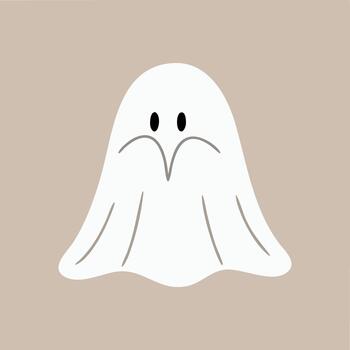 flotante sábana fantasma vector