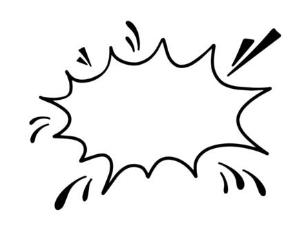 Comic Cloud Burst vector