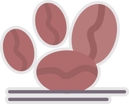 Beans 3D Interface Shape Icon vector