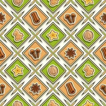 especia sin costura modelo vector