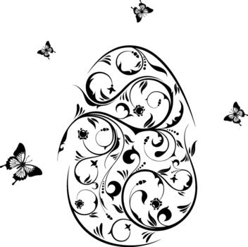 aislado Pascua de Resurrección huevo vector