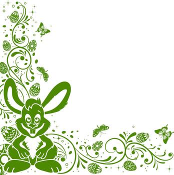 verde Pascua de Resurrección concepto vector