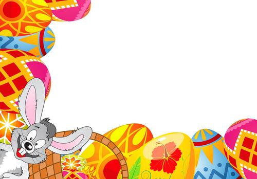 Pascua de Resurrección marco 2 vector