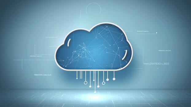 nube informática datos red conexión digital tecnología concepto video