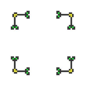 cuadrado frontera hoja vector