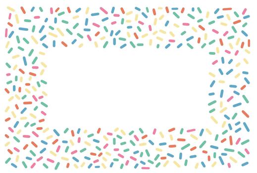 Candy Sprinkle Frame vector