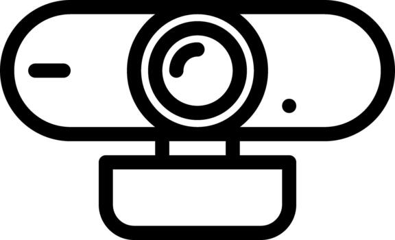 icono de cámara web vector