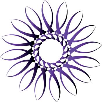 Violeta eclipse mandala vector