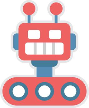Robot Abstract UI Visual Element vector