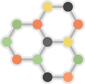 hexagonal estructura pulcro visual marca forma vector
