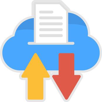 Data Transfer Sharp Edge Visual Form vector