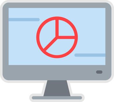 Data Visualization Interface Line Graphic Element vector