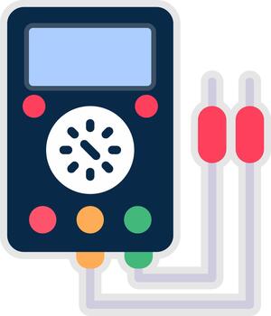 Voltmeter Abstract UI Visual Element vector