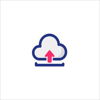 Cloud computing icon illustration vector