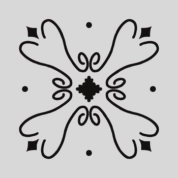 Tile pattern ornament vector