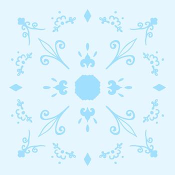 Tile pattern flower vector