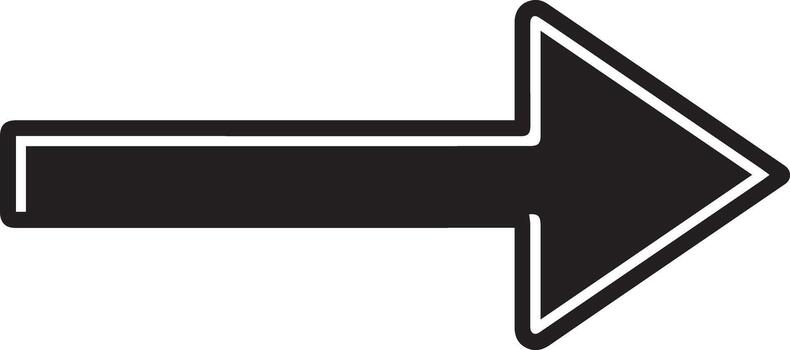 agudo dirección flecha icono vector