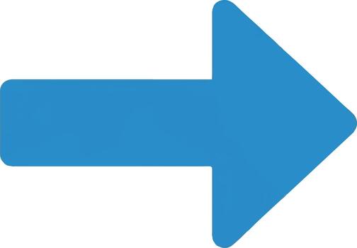 azul dirección flecha icono vector